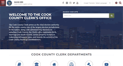 Desktop Screenshot of cookcountyclerk.com