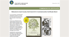 Desktop Screenshot of commemorative.cookcountyclerk.com